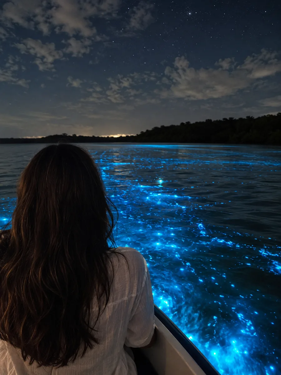 Vue de la Luminous Lagoon